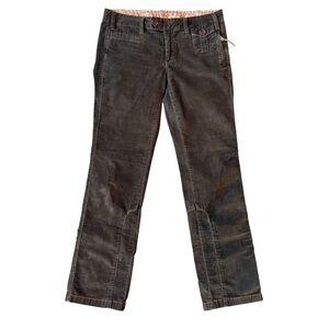 G1 Goods Y2K Brown Corduroy Low Rise Bootcut Pants With Paneled Seamed Legs